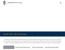 Tablet Screenshot of jacksonrosen.com